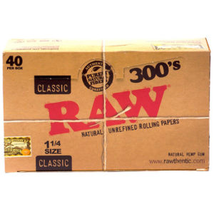 RAW Classic 300's 1 1/4" Rolling Papers-0
