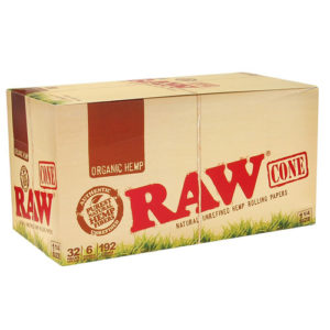 RAW Organic Cone 1 1/4" Rolling Papers-0